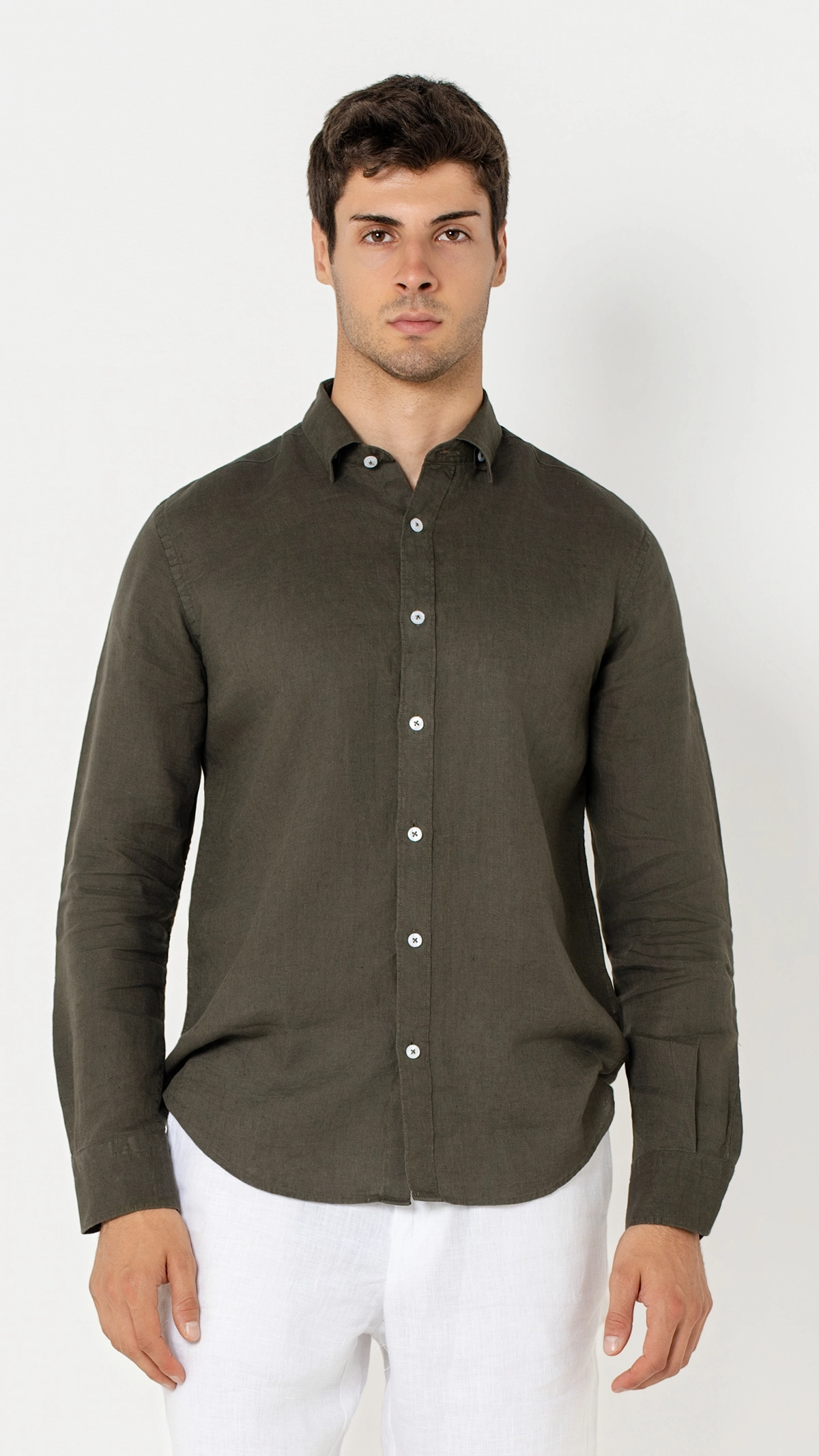 Regular Fit 100% Linen Shirt